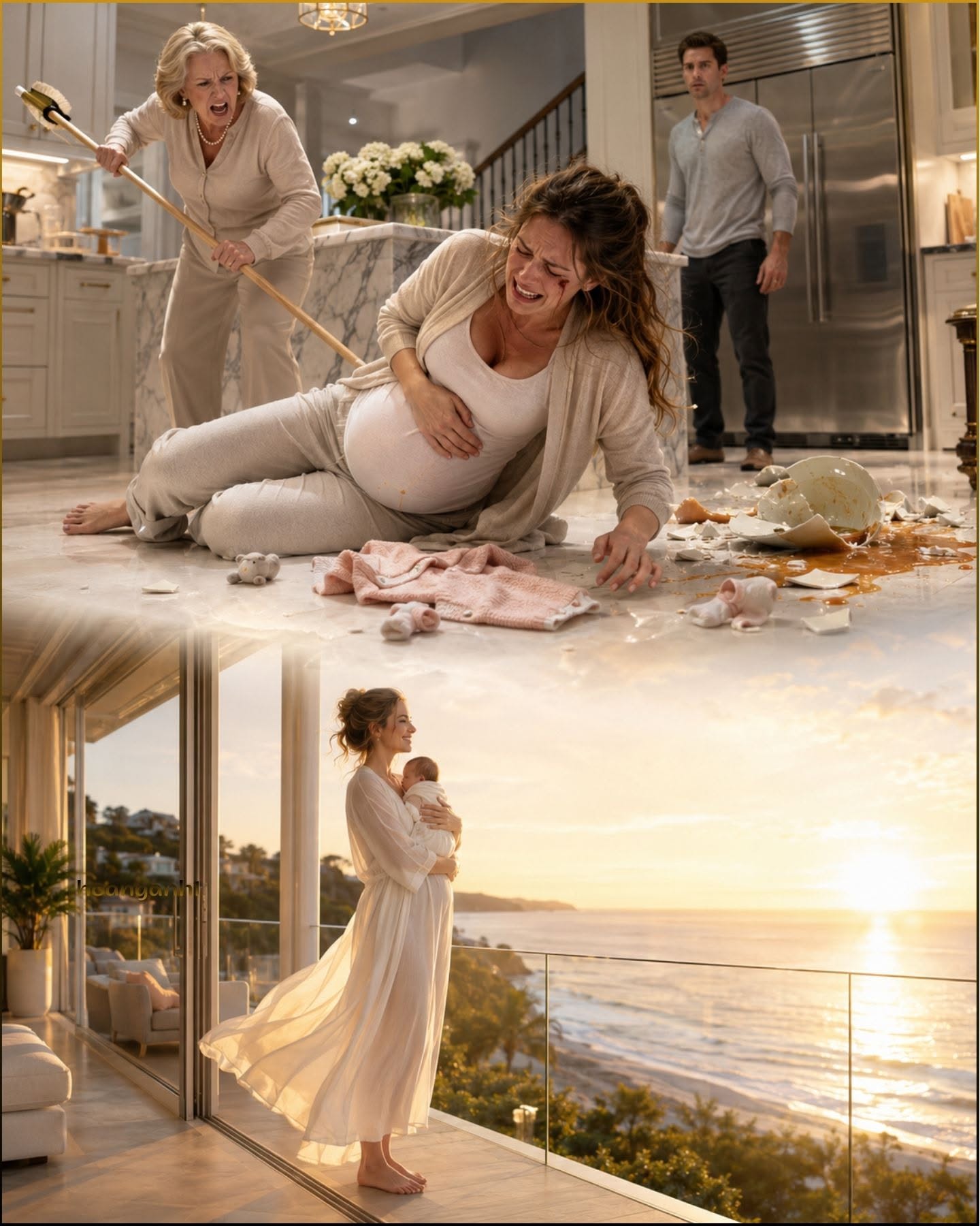 Each blow landed hard on my pregnant belly while my mother-in-law screamed
