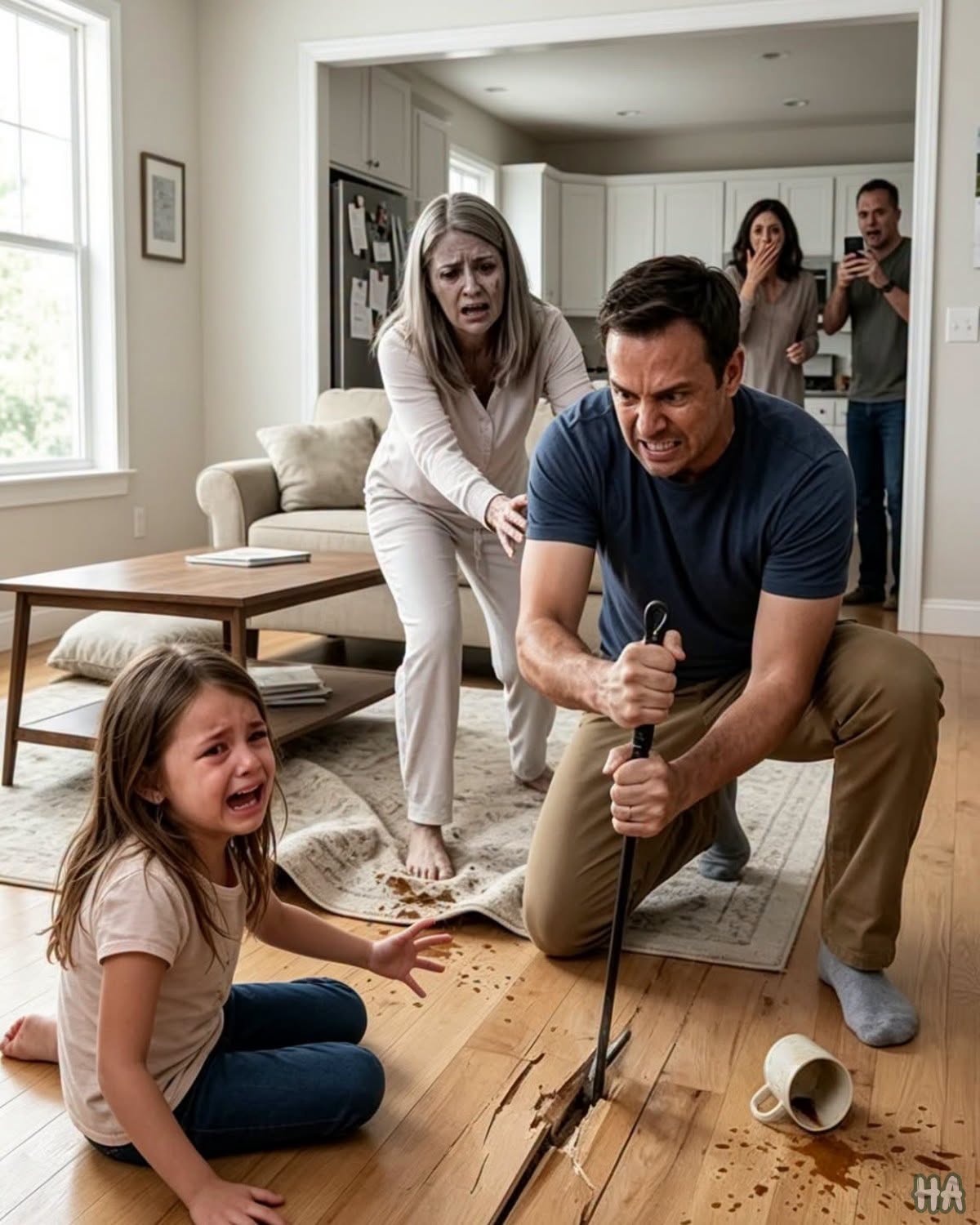 The Little Girl Said Her Brother Was Crying Under the Floor… Then Her Aunt’s Perfect House Exposed an Unforgivable Secret