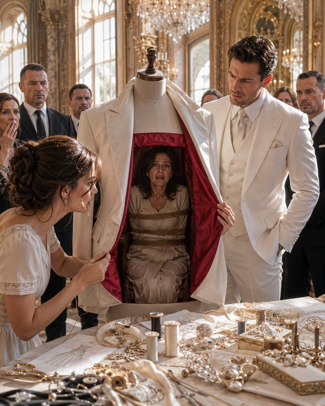 EVERYONE PRAISED THE MAFIA BOSS'S WEDDING SUIT. THEN I CUT ONE RED THREAD AND FOUND THE TRAP MEANT FOR HIM.