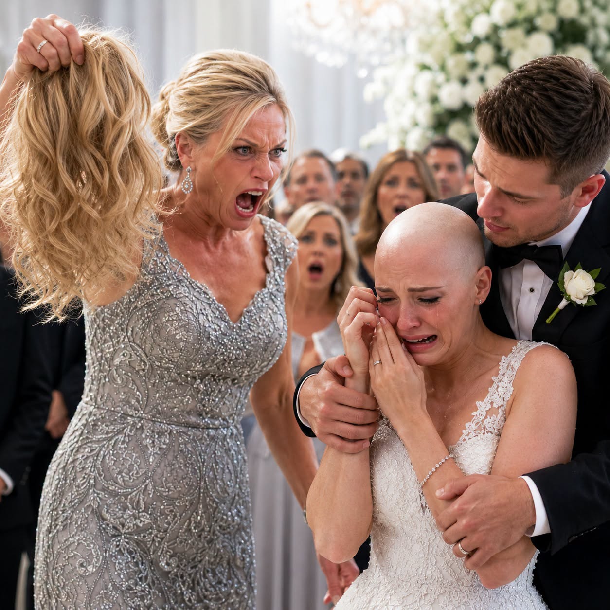 On our wedding day, my mother-in-law stormed down the aisle