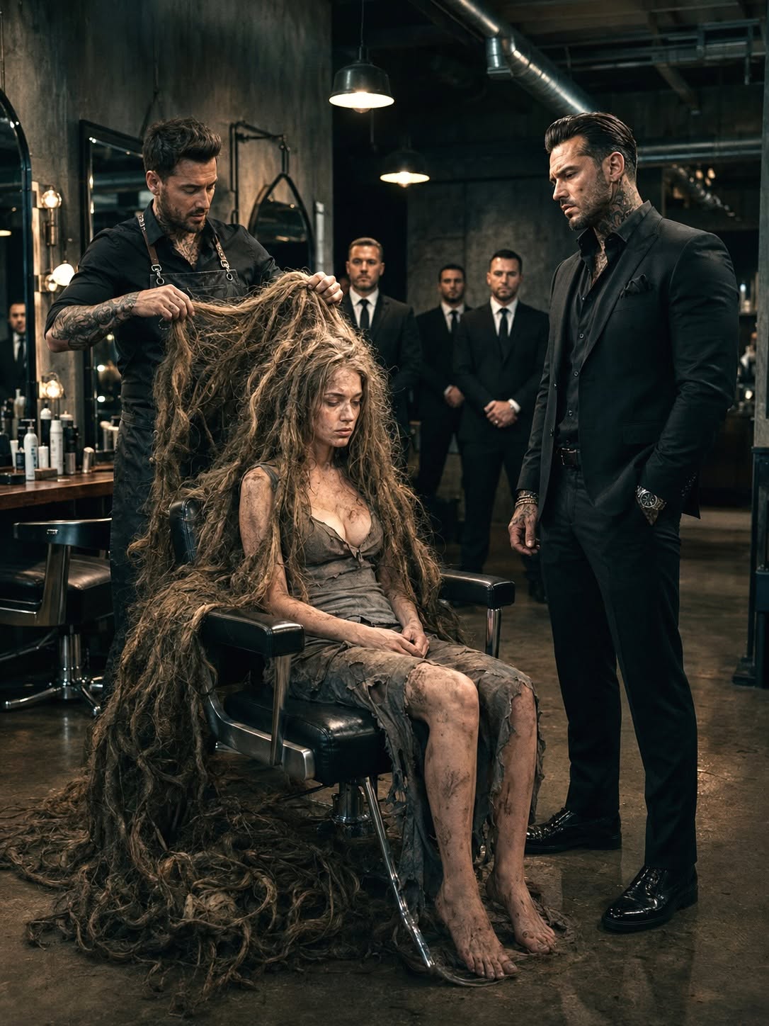 The Mafia Boss Dragged a Homeless Woman Into an Elite Salon—Then Her 2-Meter Hair Revealed the Heiress Thought Dead