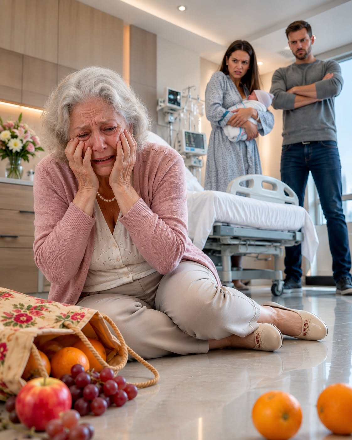 I entered the hospital room eager to meet my newborn grandson, but my daughter-in-law pulled him away
