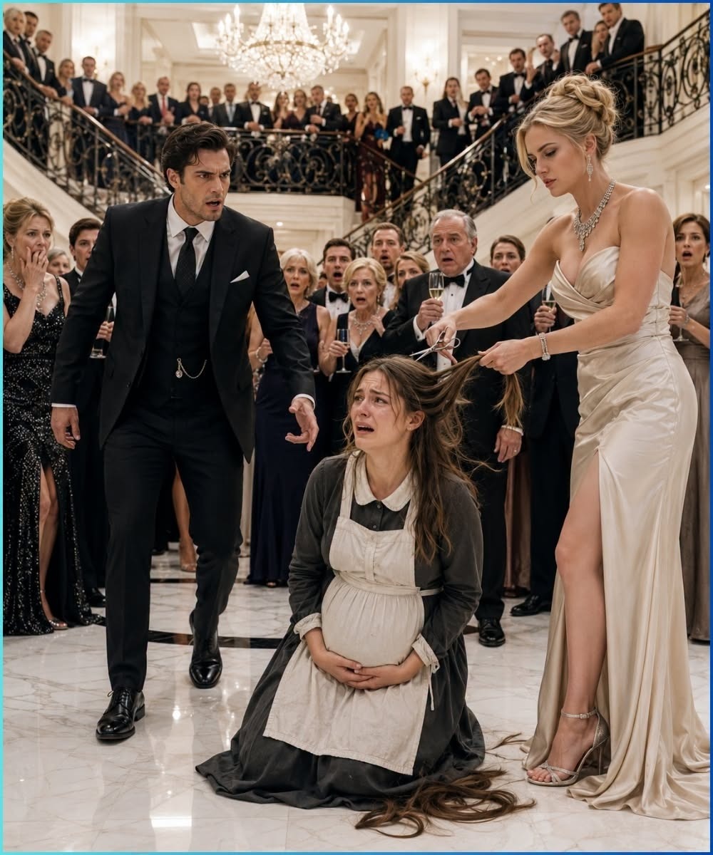 Adrian Vale entered his father’s penthouse while Mara Ellis was on her knees wiping blood and tea from the marble floor.