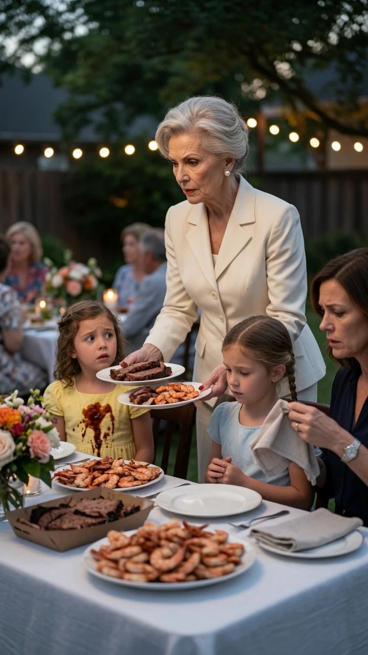 My mother-in-law took dinner plates away from my two daughters in front of the entire family