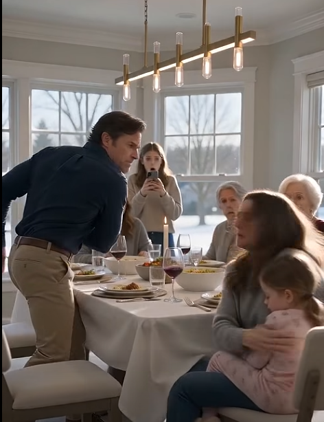I walked out with my feverish daughter after my husband struck me in front of his entire family, unaware that one witness had already captured everything they wanted buried