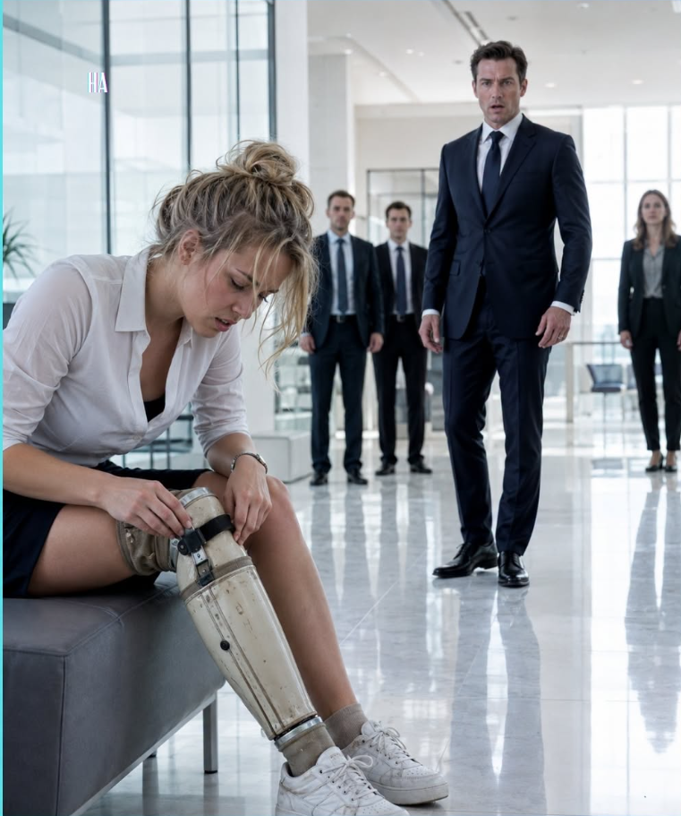 The Billionaire Came to Inspect His Company and Froze When He Saw an Intern Fighting With a Prosthetic Leg His Own System Had Failed to Replace