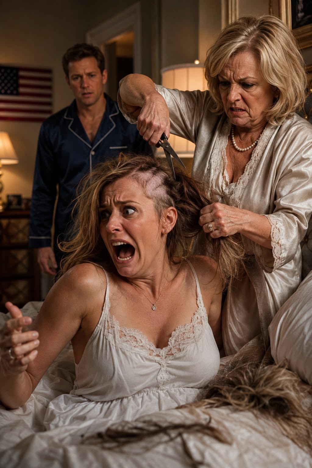 My Mother-In-Law Cut My Hair In My Sleep Because She Thought I Cheated—But When My Husband Whispered “I Let Her In,”...