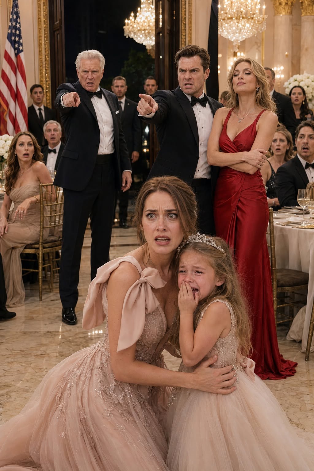 His Mistress Knocked Out My 5-Year-Old’s Teeth—My Husband Forced Us To Apologize, Until My Billionaire Father Opened The Gala Doors And Called Her His Granddaughter...