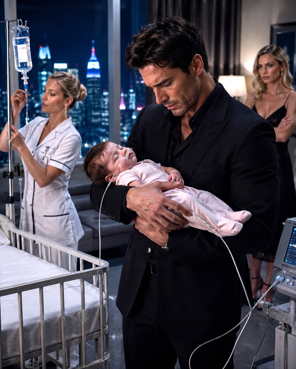 The mafia boss thought his baby was starving by fate until a night nurse found the betrayal hidden in the IV bag