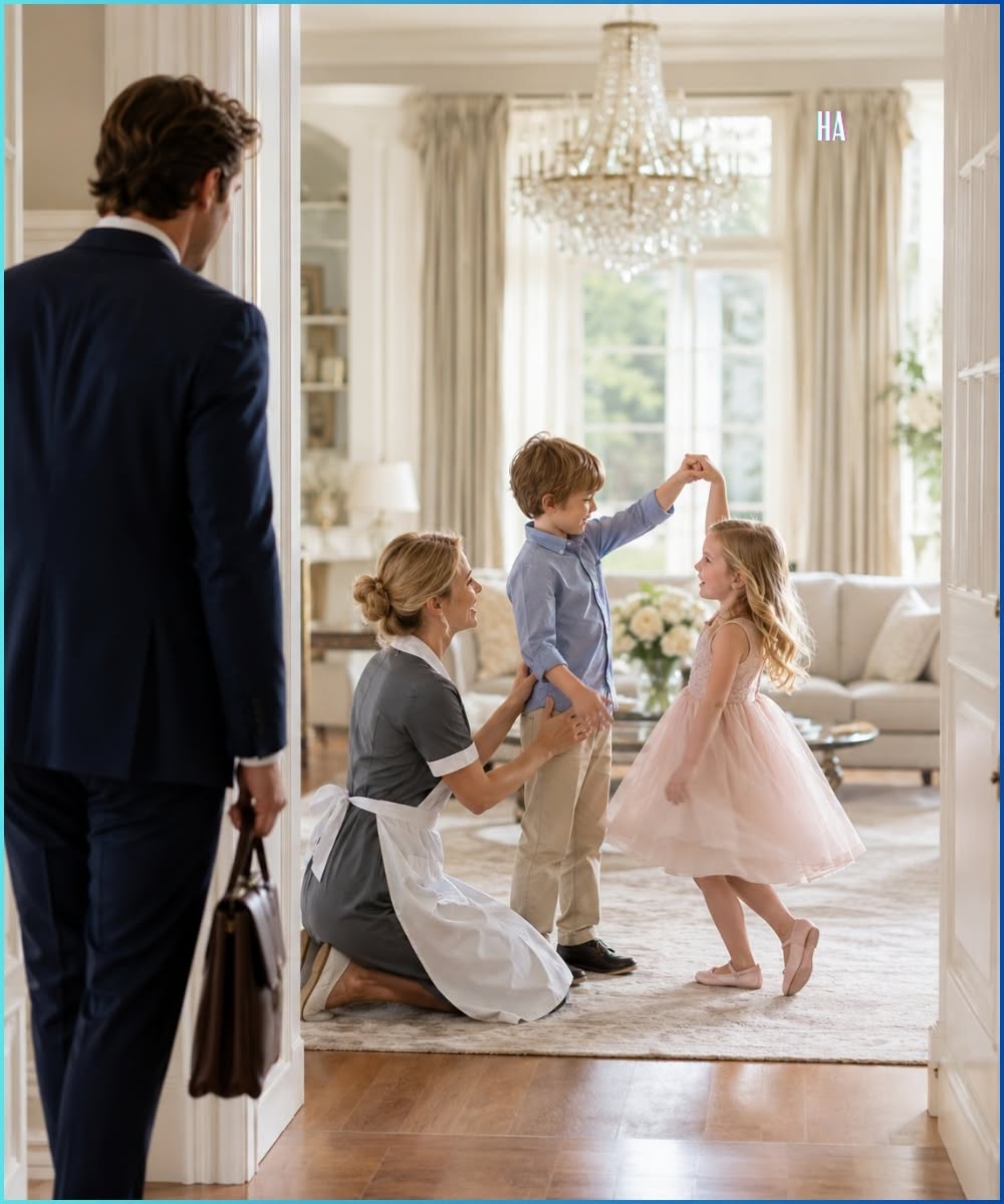 He Came Home Ready to Fire the Maid Until He Saw Her Son Dancing With His Lonely Daughter