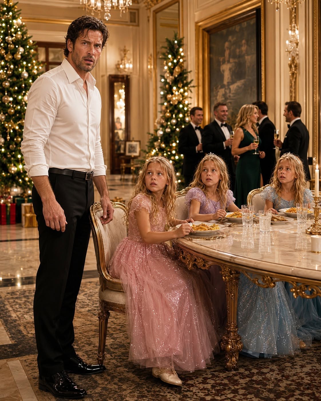 My wife was downstairs spraying $500 champagne over her friends while my five-year-old daughters were upstairs shivering in the dark