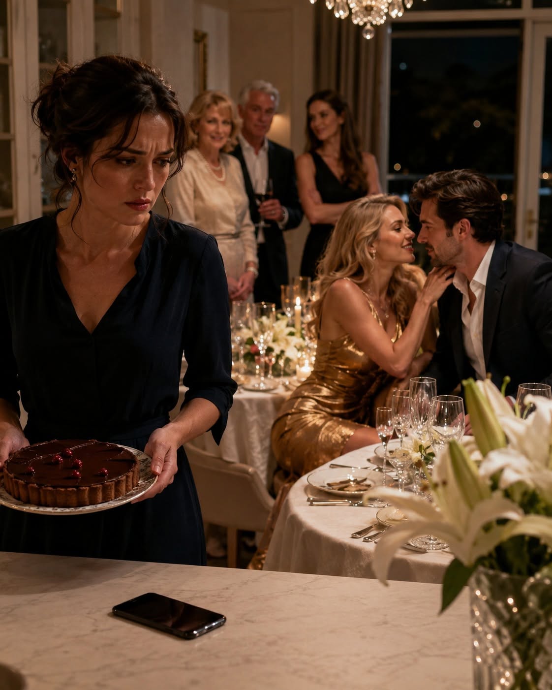 A glamorous stranger flirted with my husband across my own dinner table