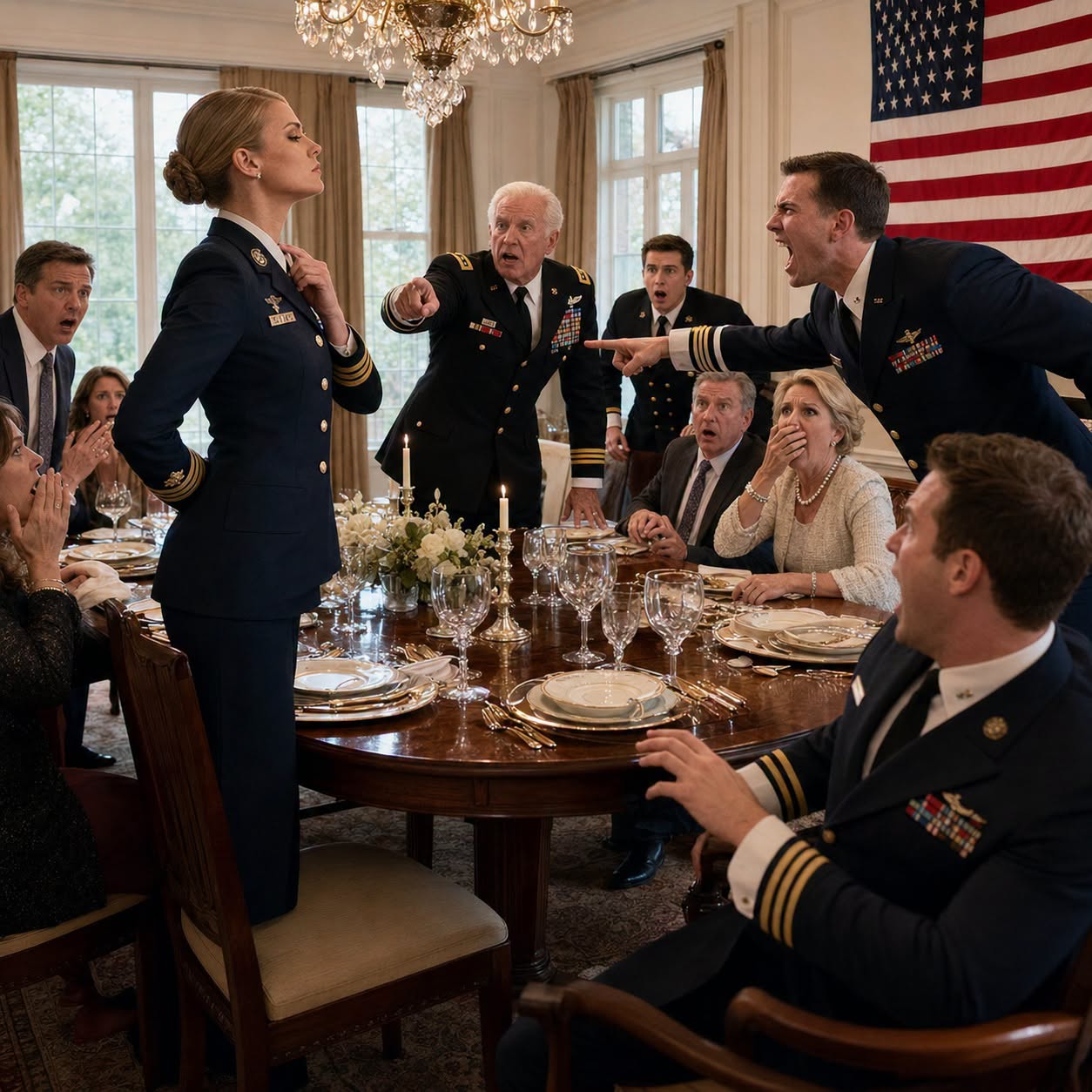 At A Family Dinner, My Husband’s Older Brother—A Navy Lieutenant—Smirked And Said