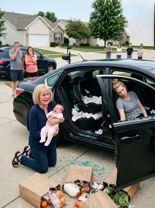 My son-in-law and the woman he was seeing left my daughter and her three-week-old baby locked inside a dangerously hot car.