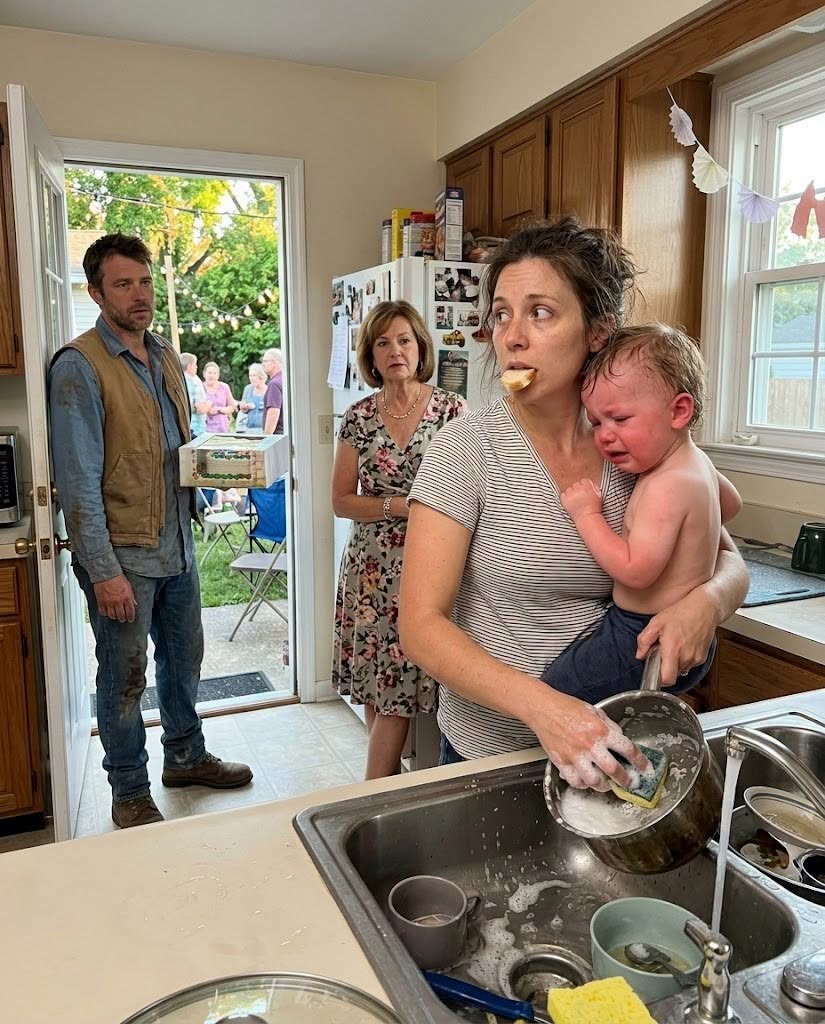 I Left Work Early For My Son’s First Birthday — Then Found My Wife Washing Dishes With Our Sick Baby While My Mother Entertained 20 Relatives