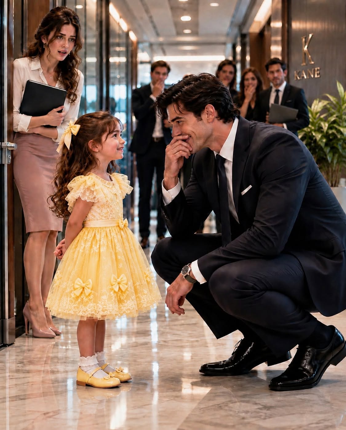 You’re too handsome to be alone,” my six-year-old daughter announced in the middle of the executive hallway