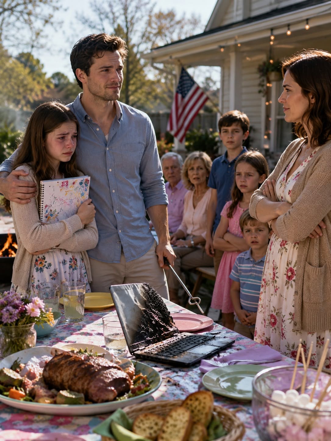 I saved for months to buy my daughter a $2,000 laptop — my sister’s kids threw it in the fire while my parents laughed; my sister chuckled, ‘Maybe this will teach her not to be spoiled.’ I just smiled.... and the whole room went silent when I did this.