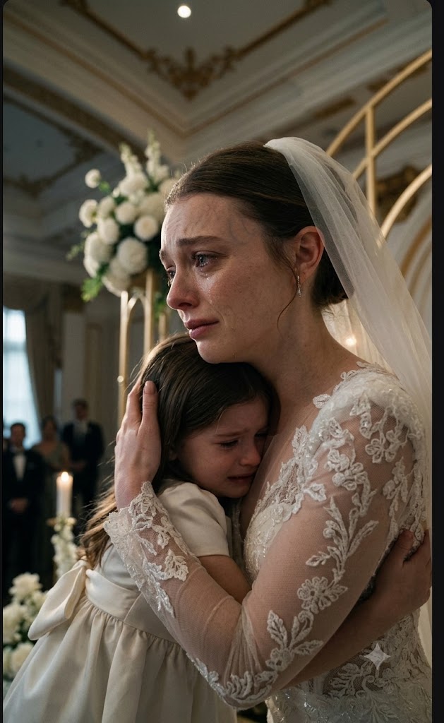 THE LITTLE GIRL RAN INTO THE WEDDING AND CALLED THE BRIDE MOMMY