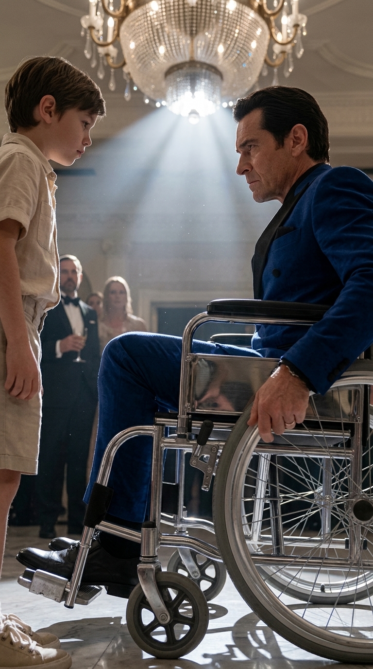 THE STRANGE BOY MAKES THE BILLIONAIRE IN A WHEELCHAIR STAND UP