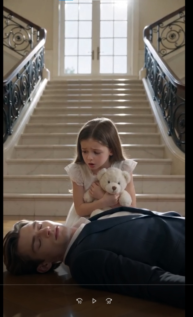 THE LITTLE GIRL AT THE STAIRS