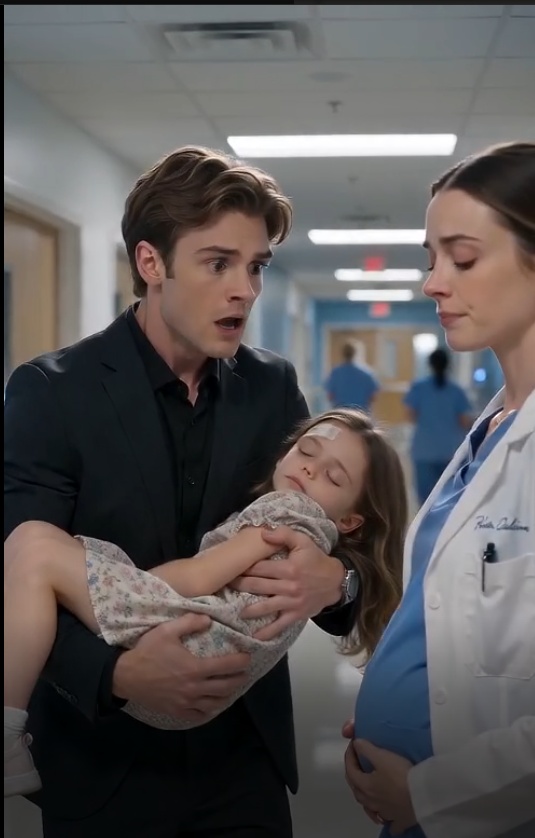MY EX RUSHED INTO MY ER WITH HIS INJURED DAUGHTER — THEN SHE LOOKED AT MY BELLY AND ASKED ONE QUESTION