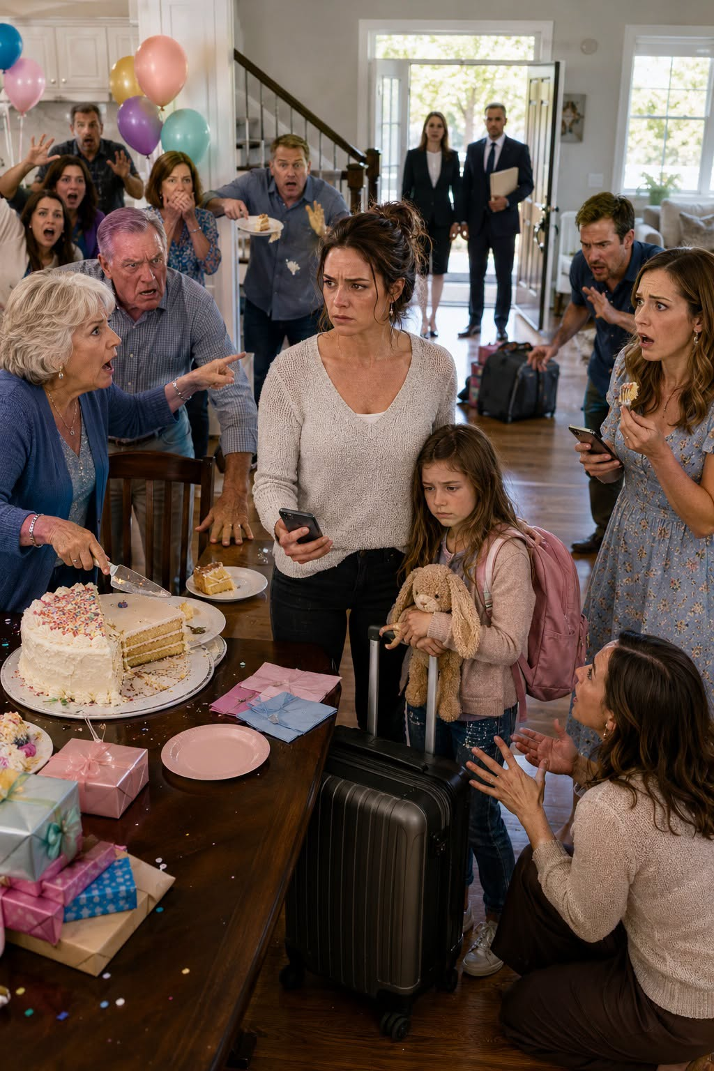THE DOCUMENT BESIDE THE CAKE