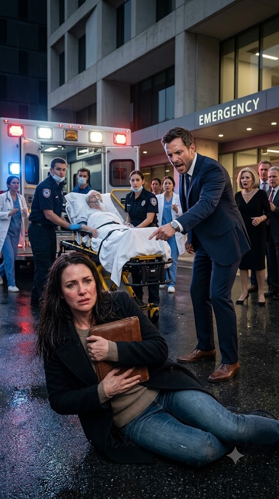 THE WOMAN WHO BLOCKED THE AMBULANCE