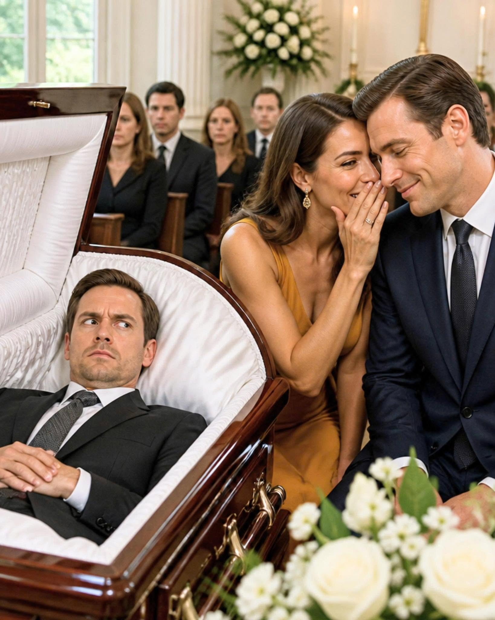 MY WIFE CRIED AT MY FUNERAL... THEN WHISPERED THE ONE SECRET SHE THOUGHT I'D NEVER HEAR