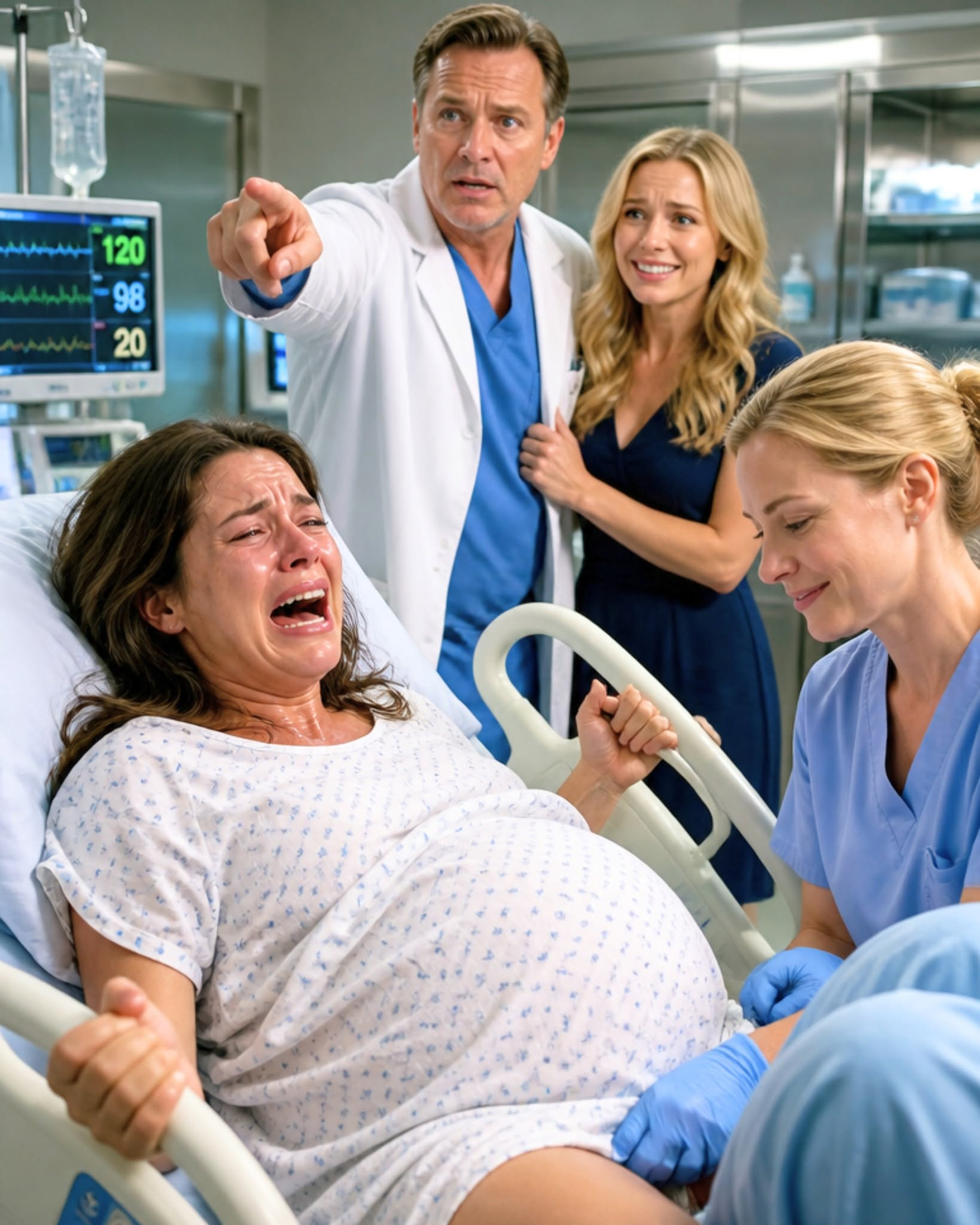 THE MOMENT HIS WIFE'S HEART STOPPED, EVERY LIE IN THE DELIVERY ROOM CAME ALIVE