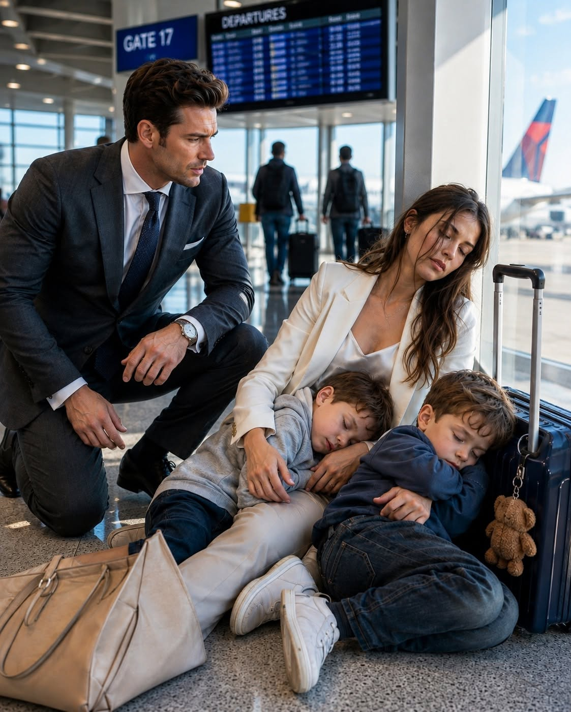 THE WOMAN HE LOST WAS SLEEPING BESIDE HIS TWIN SONS