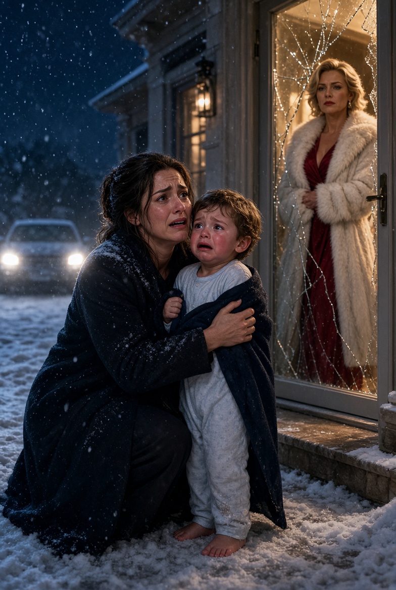 THE NIGHT SHE FOUND HER SON FREEZING OUTSIDE