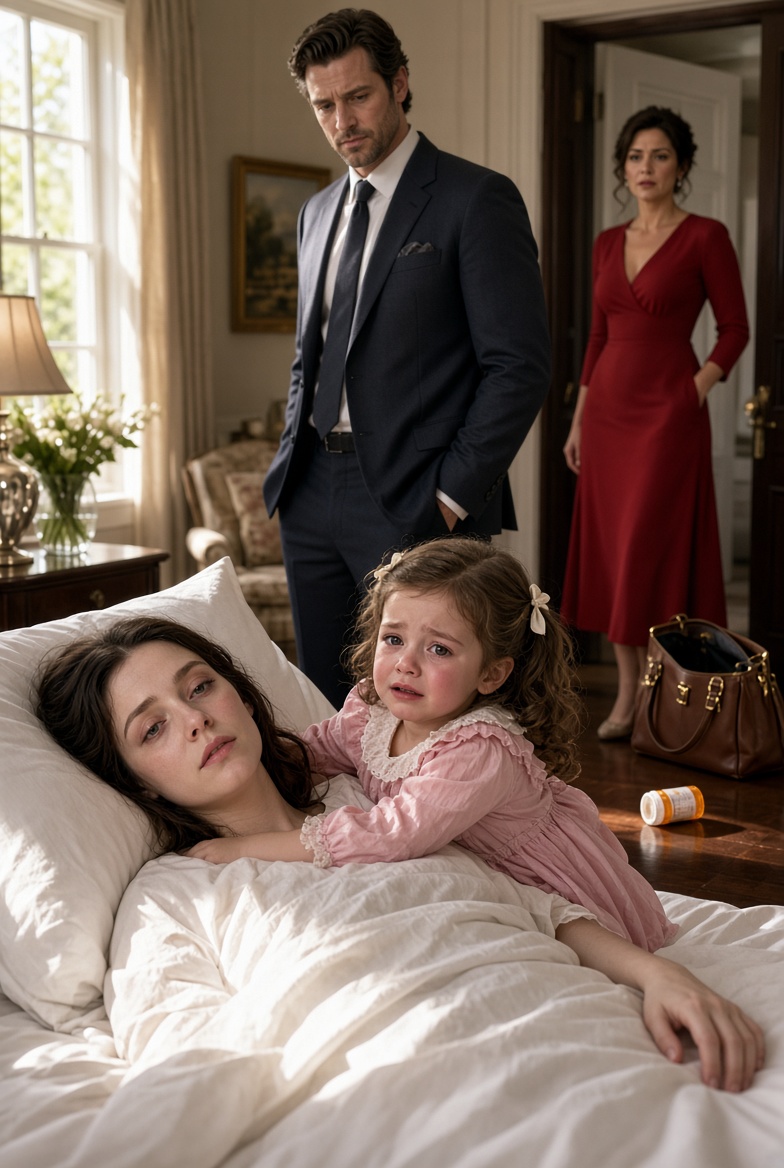 THE LITTLE GIRL POINTED AT THE WOMAN IN RED AND CRIED, SHE PUT SOMETHING IN MOMMY'S MILK