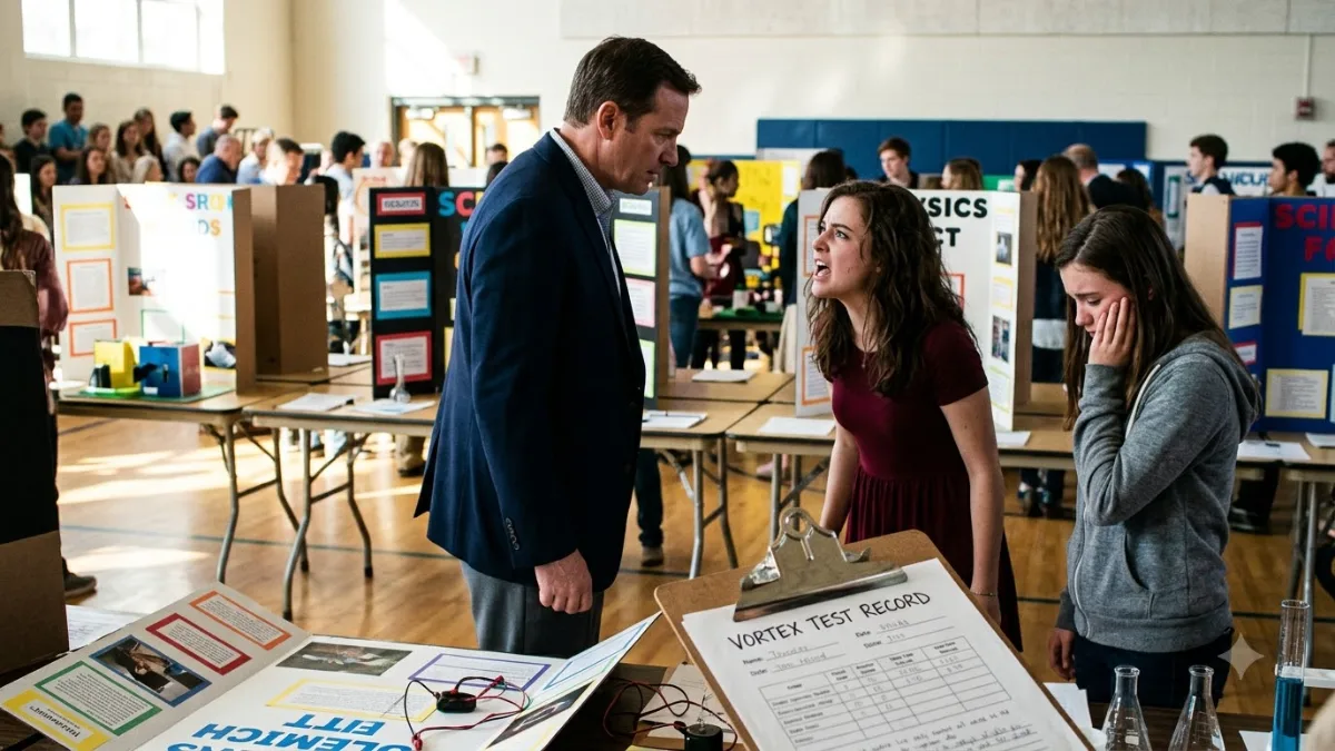 SHE SLAPPED HER CLASSMATE AT THE SCIENCE FAIR... THEN THE TRUTH SHOCKED THE ENTIRE SCHOOL!