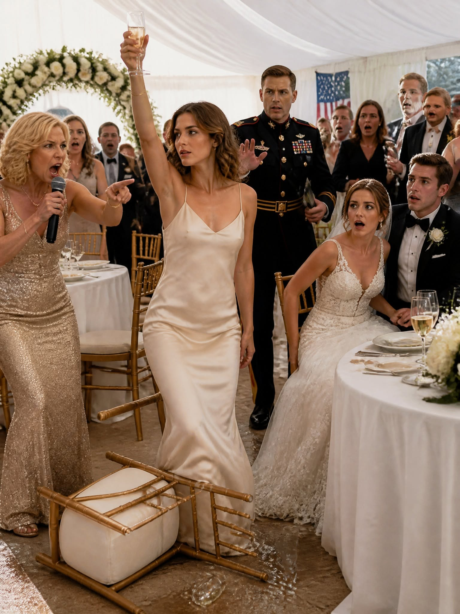 MY MOTHER HUMILIATED ME AT MY SISTER’S WEDDING... THEN A JAG LAWYER WALKED IN