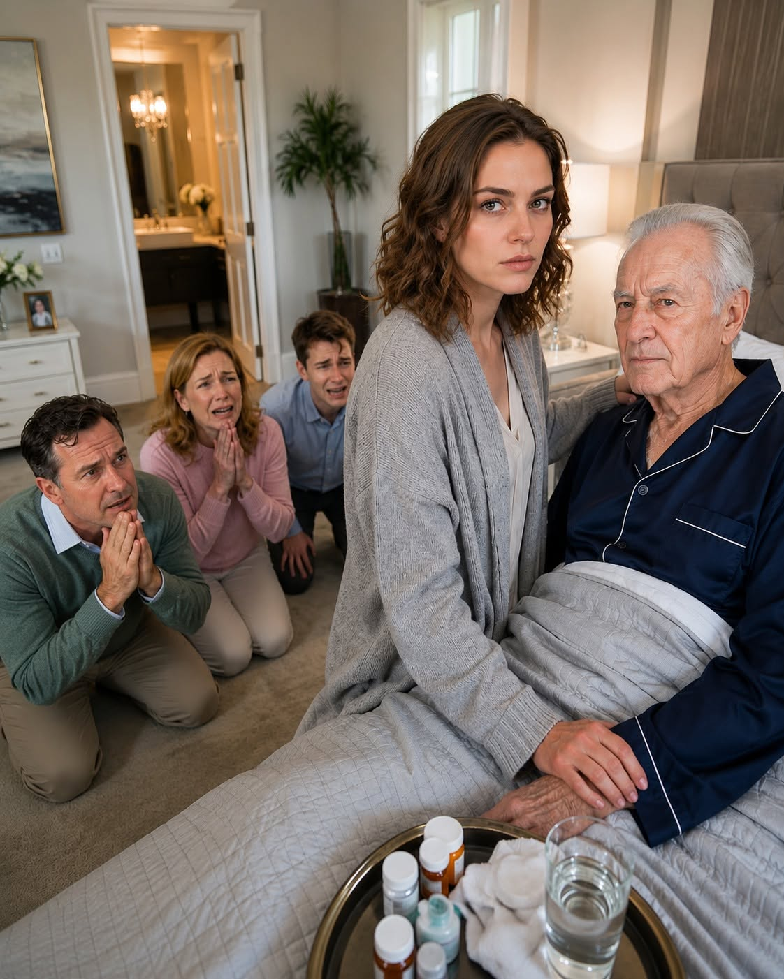 THEY CELEBRATED GRANDPA'S DEATH... THEN HE SPOKE FROM BEHIND ME