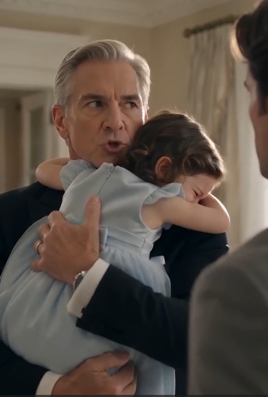 THE LITTLE GIRL POINTED AT GRANDMA'S HANDBAG AND THE ENTIRE FAMILY FROZE