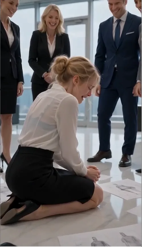 They Laughed When She Begged for One Chance Until the Millionaire Owner Walked In and Asked to See Her Work