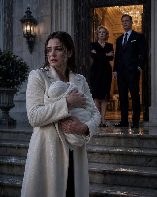 “That Child Will Never Carry Our Name.” My Family Called My Newborn a Disgrace and Threw Us Into the Rain—Then My “Poor” Husband Arrived in a Convoy of Black Cars as the Billionaire Who Had Just Bought Their Failing Company