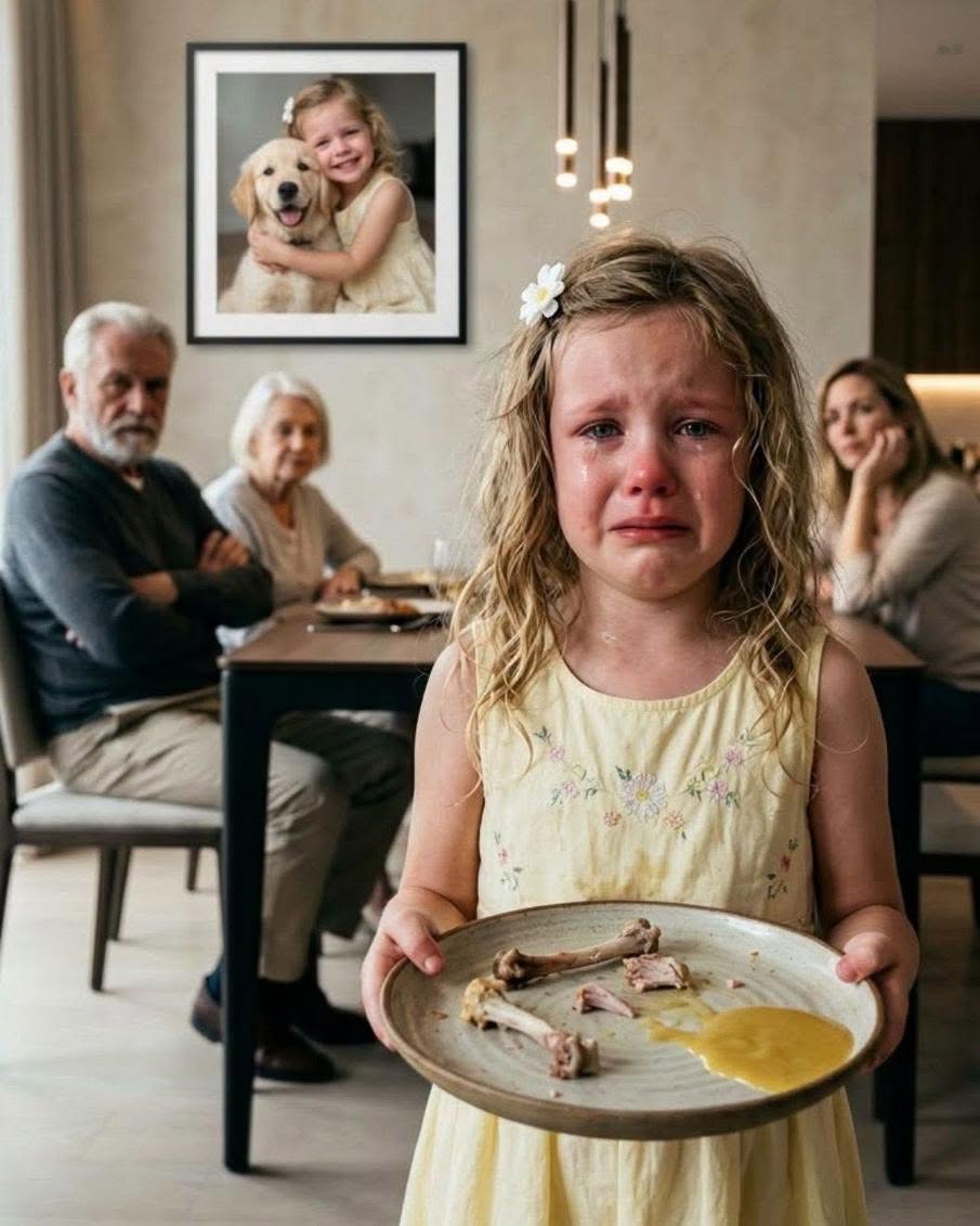 After my in-laws turned my 11-year-old daughter’s little dog into their dinner, my mother-in-law forced her to sit at the table.