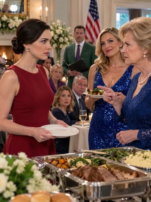 At my parents' party, my mom sneered, "Don't fill your plate. You didn't pay for this"; my sister smiled; I nodded, put on my coat, and left; moments later, the manager delivered the bill: "The woman in the red dress canceled the reservation payment and asked me to hand this to you"; their faces drained of color.