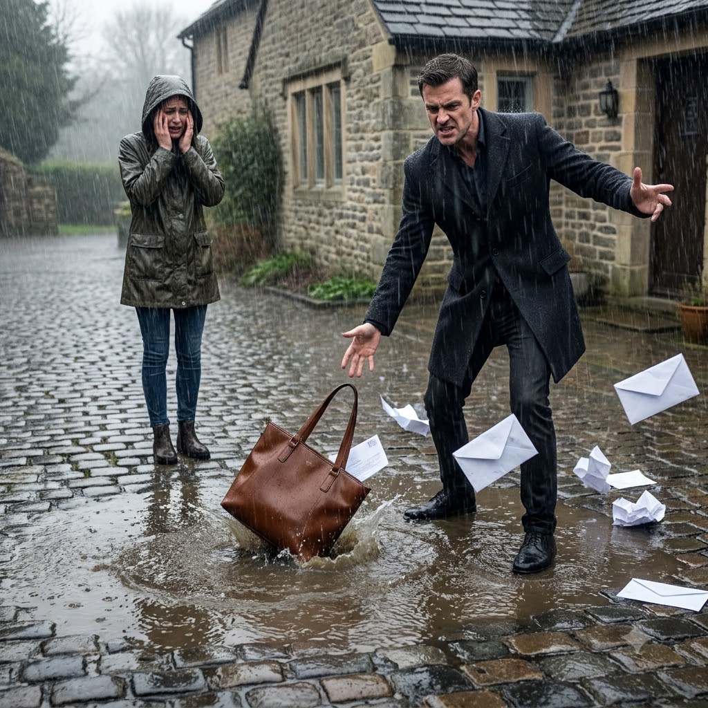 She was seven months pregnant, soaked through, and carrying a handbag filled with letters nobody seemed willing to let Julian read