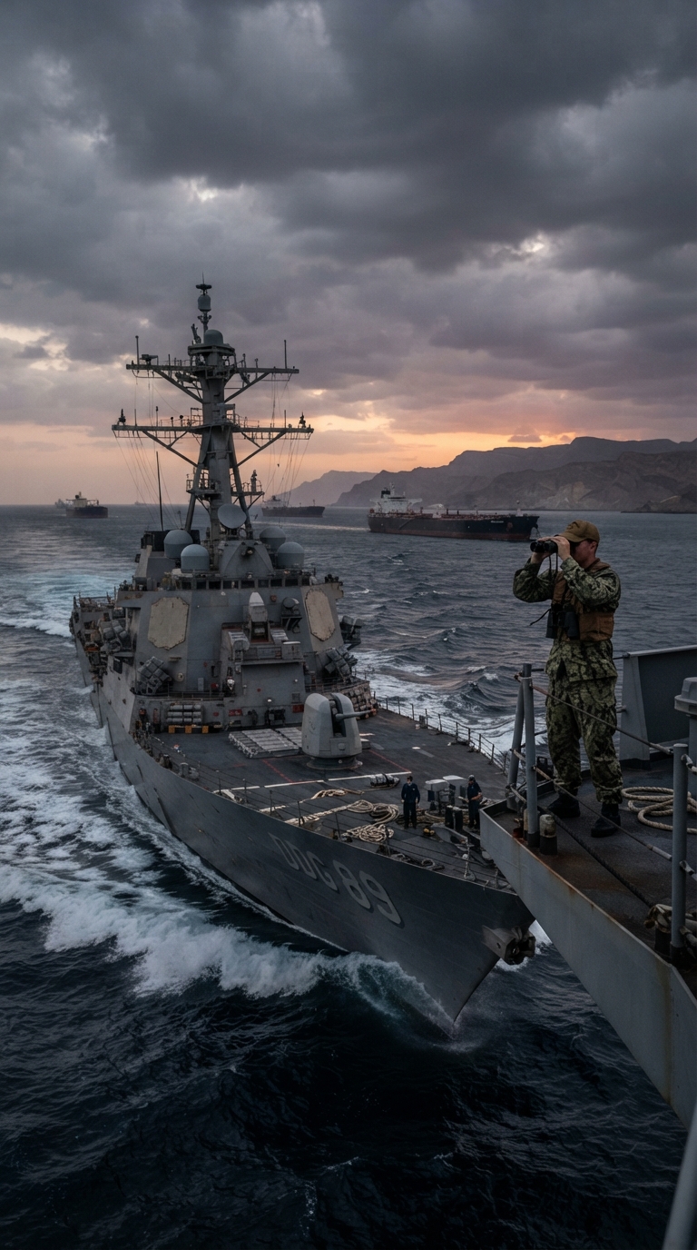 US blockade in the Strait of Hormuz could spark oil war.