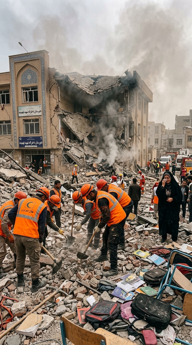 What if US bombs Iranian school? Dozens of children killed