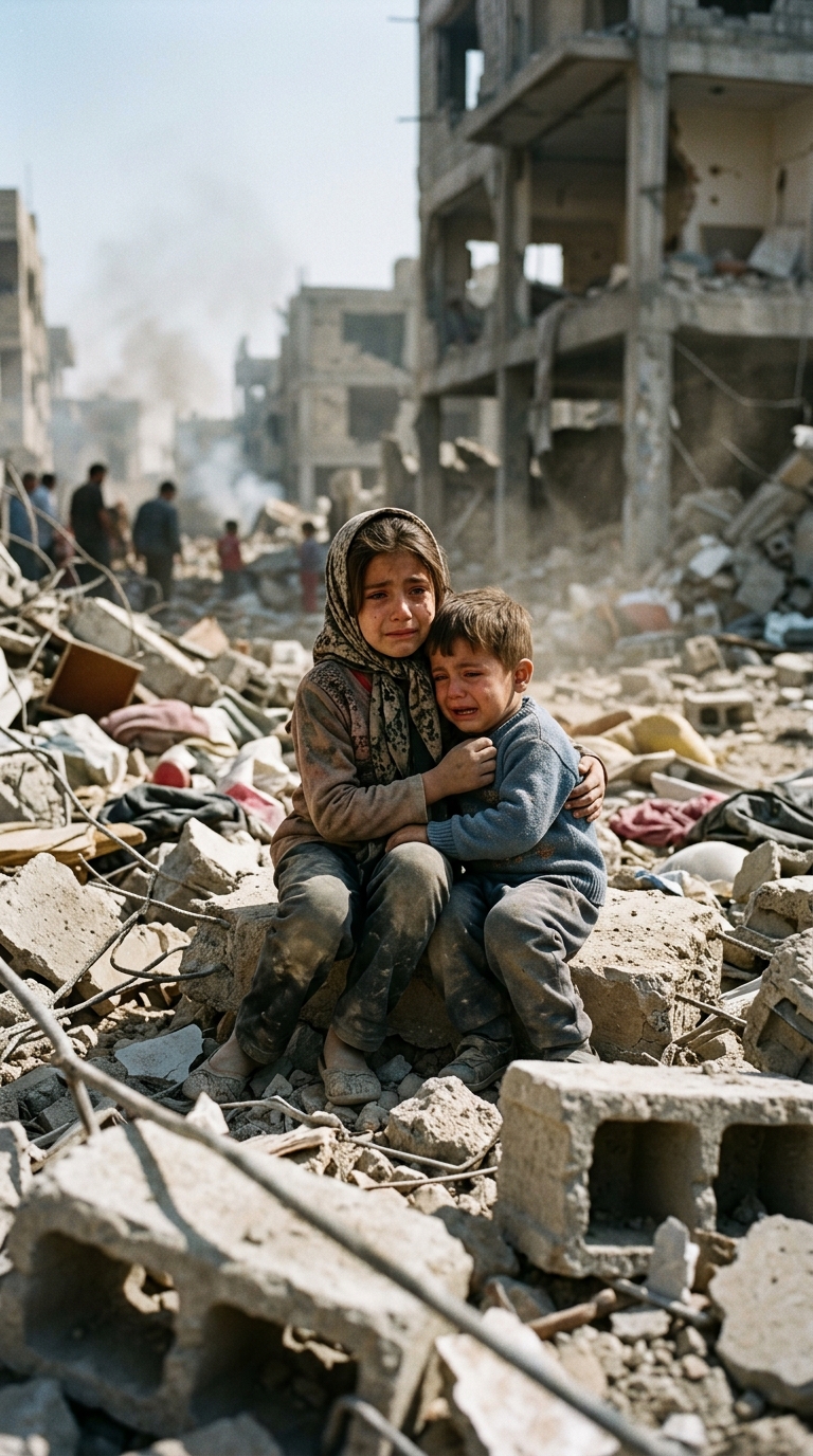 Iranian children's cries after US bombing might reveal hidden cost.