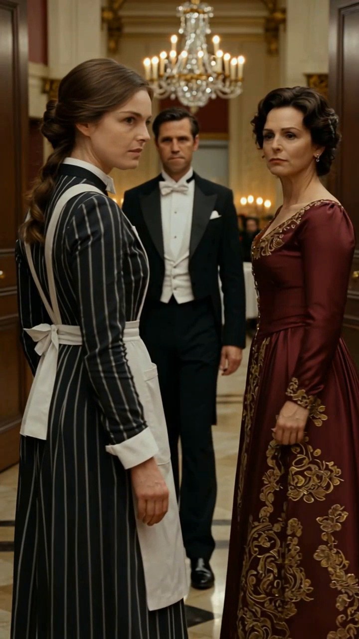 The Maid Stopped the Slap—Then the Ballroom Doors Opened