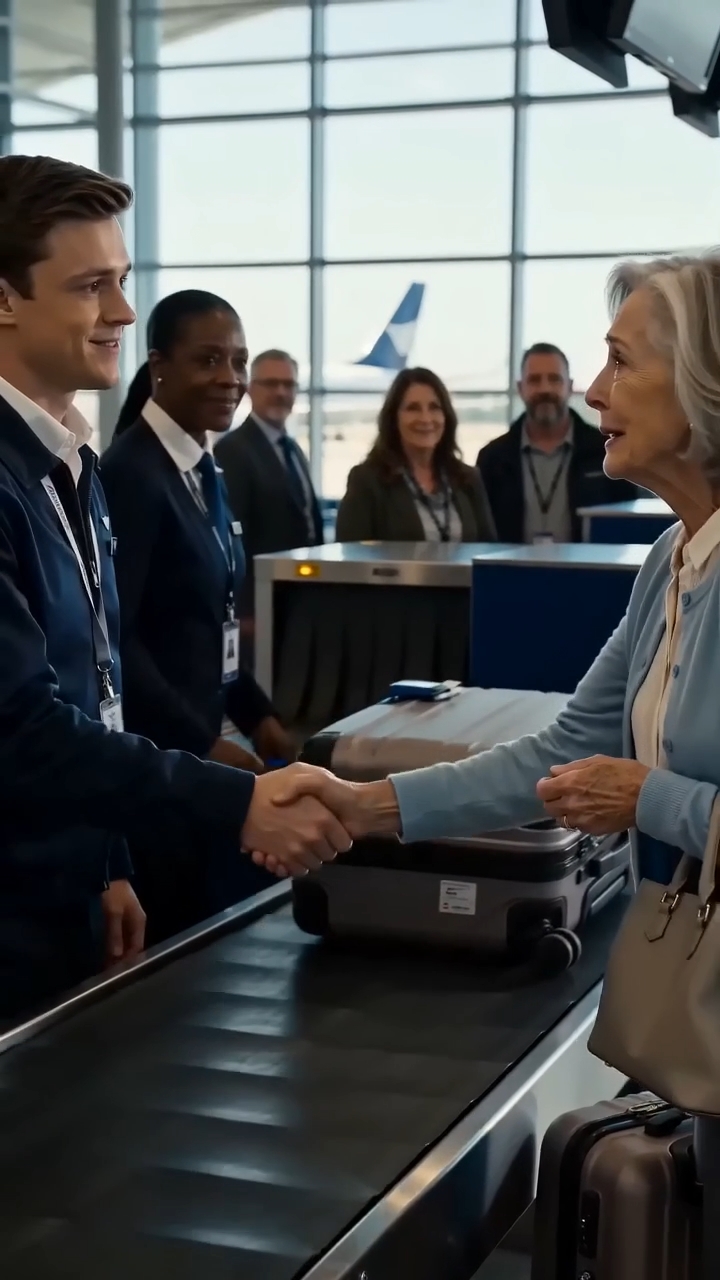 Airport Worker Paid an Elderly Woman's Baggage Fee—Seconds Later, Luxury SUVs Pulled Up and Everything Changed