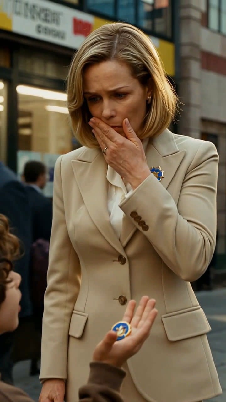 A Boy Stopped a Powerful CEO With an Old Pin—Then Whispered the Name Her Family Had Erased