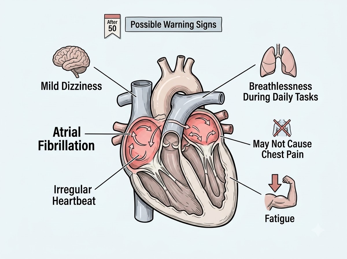 Atrial Fibrillation Symptoms Older Adults Could Easily Overlook See Details in the Pinned Comment