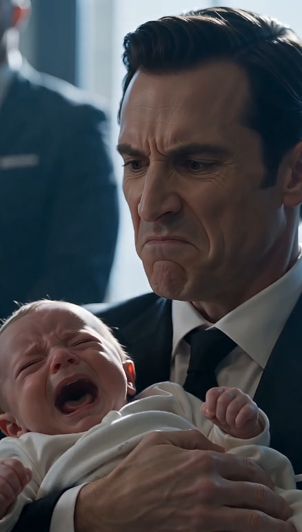 The baby had been crying nonstop for nearly an hour.