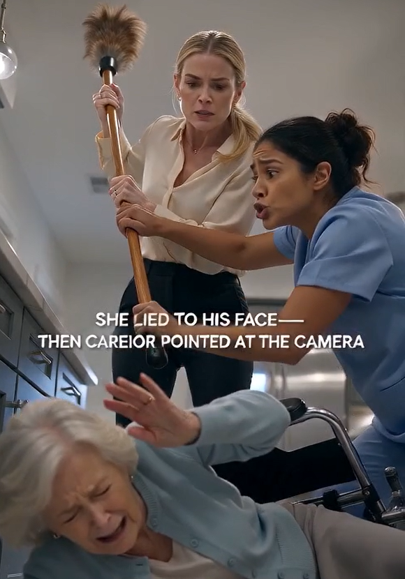 **I Came Home Early and Found My Wife Standing Over My Elderly Mother—Then the Hidden Cameras Exposed Her Terrifying Plan**